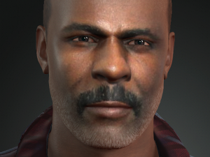 idris elba 3d character design ready for animation 3D Model