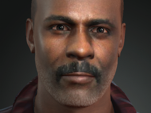 idris elba 3d character design ready for animation 3D Model