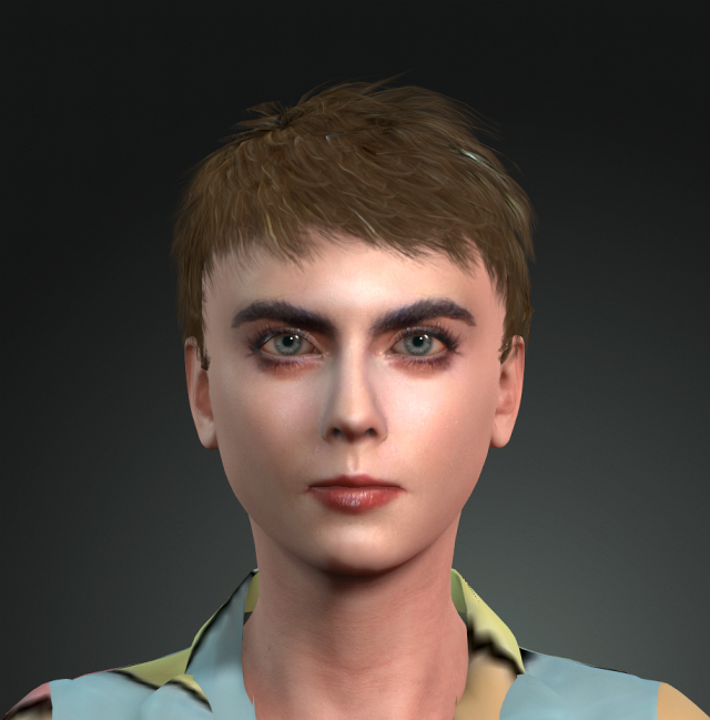 lady fighter 3d character design ready for animation 3D Model .c4d .max .obj .3ds .fbx .stl .blend 