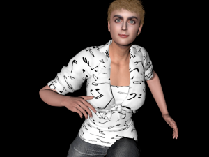 lady fighter 3d character design ready for animation 3D Model
