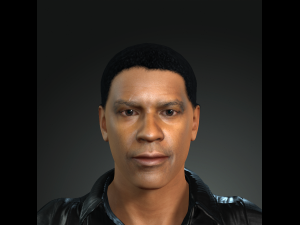 denzel washington 3d character design ready for animation 3D Model