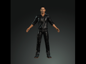 denzel washington 3d character design ready for animation Modelo 3D