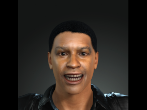 denzel washington 3d character design ready for animation Modelo 3D
