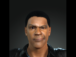 denzel washington 3d character design ready for animation Modelo 3D