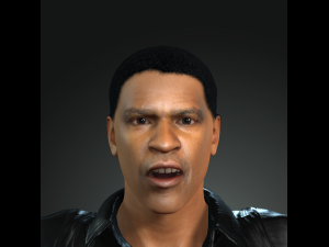 denzel washington 3d character design ready for animation Modelo 3D