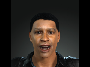 denzel washington 3d character design ready for animation Modelo 3D