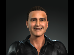 Singing men george clooney 3d character design ready for animation 3D Model