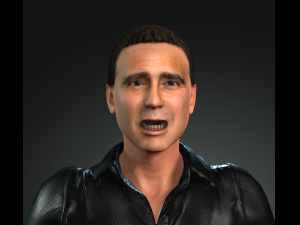 Singing men george clooney 3d character design ready for animation 3D Model