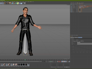 Singing men george clooney 3d character design ready for animation 3D Model