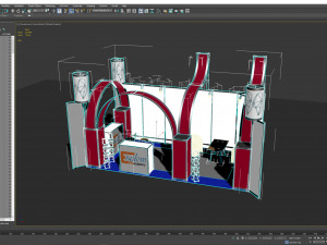 3d stand exhibition booth design system 3D Модель