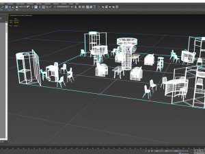 15x15 3d stand exhibition booth design system Modelo 3D