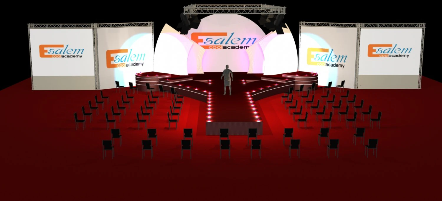 3d catwalk stage and truth background 3D Model .c4d .max .obj .3ds .fbx .stl .blend 