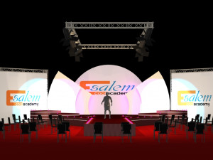3d catwalk stage and truth background 3D Model