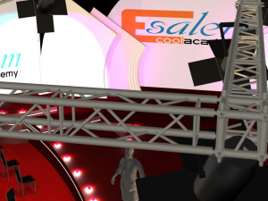 3d catwalk stage and truth background 3D Model