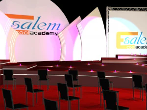 3d catwalk stage and truth background 3D Model