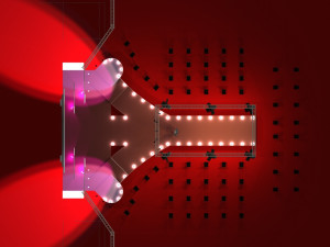 3d catwalk stage and truth background 3D Model