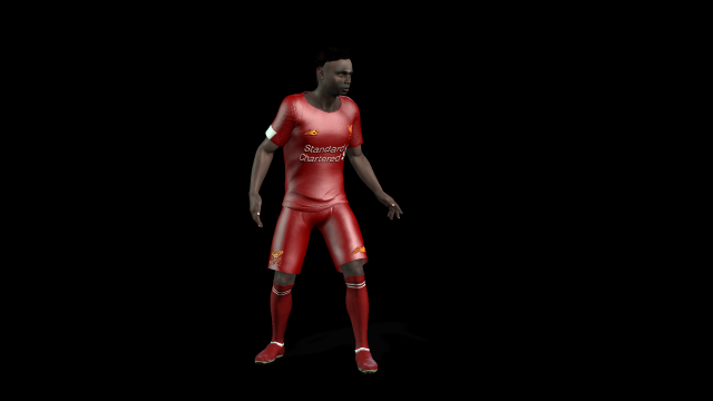 sadio mane the famous football player 3d design ready for animation Model 3D .c4d .max .obj .3ds .fbx .stl .blend 
