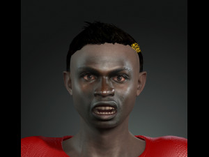 sadio mane the famous football player 3d design ready for animation Model 3D