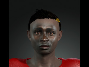sadio mane the famous football player 3d design ready for animation Model 3D