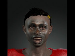 sadio mane the famous football player 3d design ready for animation Model 3D