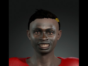 sadio mane the famous football player 3d design ready for animation Model 3D