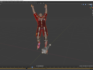 sadio mane the famous football player 3d design ready for animation Model 3D
