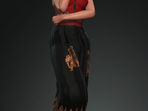 aishwarya rai bachchan the famous bollywood star 3d design ready for animation 3D मॉडल