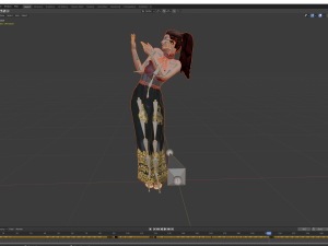 aishwarya rai bachchan the famous bollywood star 3d design ready for animation 3D मॉडल