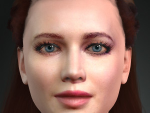 jennifer lawrence the famous hollywood star 3d design ready for animation 3D 모델
