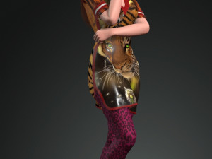 jennifer lawrence the famous hollywood star 3d design ready for animation 3D Model
