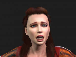 jennifer lawrence the famous hollywood star 3d design ready for animation 3D Model