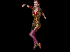 jennifer lawrence the famous hollywood star 3d design ready for animation 3D Model