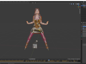 jennifer lawrence the famous hollywood star 3d design ready for animation 3D Model
