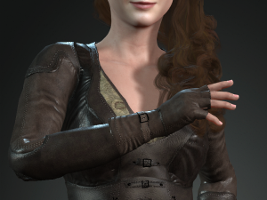 maisie williams arya stark game of thrones got the famous hollywood star 3d design ready for anima Modelo 3D