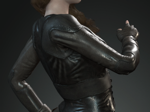 maisie williams arya stark game of thrones got the famous hollywood star 3d design ready for anima Modelo 3D