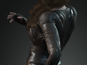 maisie williams arya stark game of thrones got the famous hollywood star 3d design ready for anima Modelo 3D