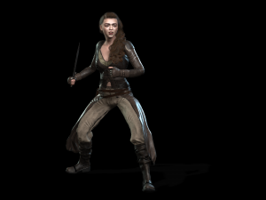 maisie williams arya stark game of thrones got the famous hollywood star 3d design ready for anima Modelo 3D