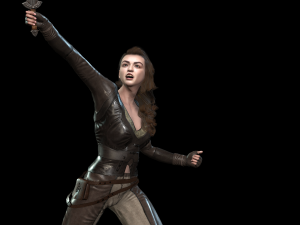maisie williams arya stark game of thrones got the famous hollywood star 3d design ready for anima Modelo 3D