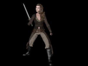 maisie williams arya stark game of thrones got the famous hollywood star 3d design ready for anima Modelo 3D