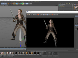 maisie williams arya stark game of thrones got the famous hollywood star 3d design ready for anima Modelo 3D