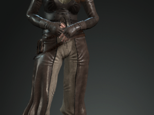 maisie williams arya stark game of thrones got the famous hollywood star 3d design ready for anima Modelo 3D