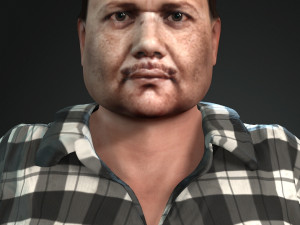 salah jahin egyptian writer and artist 3d design ready for animation 3D Model