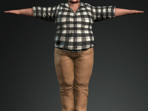 salah jahin egyptian writer and artist 3d design ready for animation 3D Model