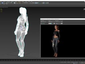 Rihanna design ready for animation 3D 模型