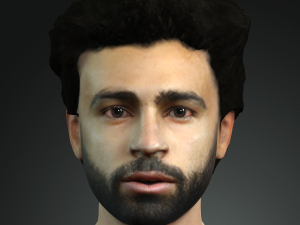 mo salah 2 the famous football player 3d design ready for animation 3D Model