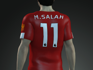 mo salah 2 the famous football player 3d design ready for animation 3D Модель