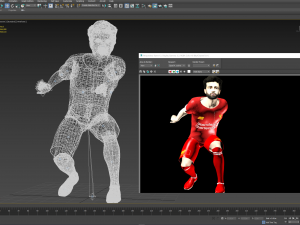 mo salah 2 the famous football player 3d design ready for animation 3D Модель