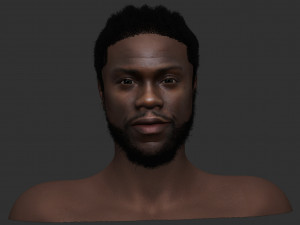 kevin hart 3d zbrush sculpting Modelo 3D