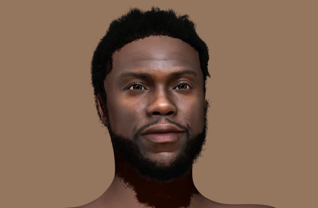 kevin hart 3d zbrush sculpting 3D मॉडल .c4d .max .obj .3ds .fbx .stl .blend