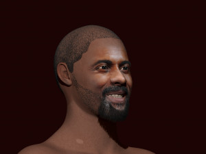 idris elba 3d zbrush sculpting 3D Model